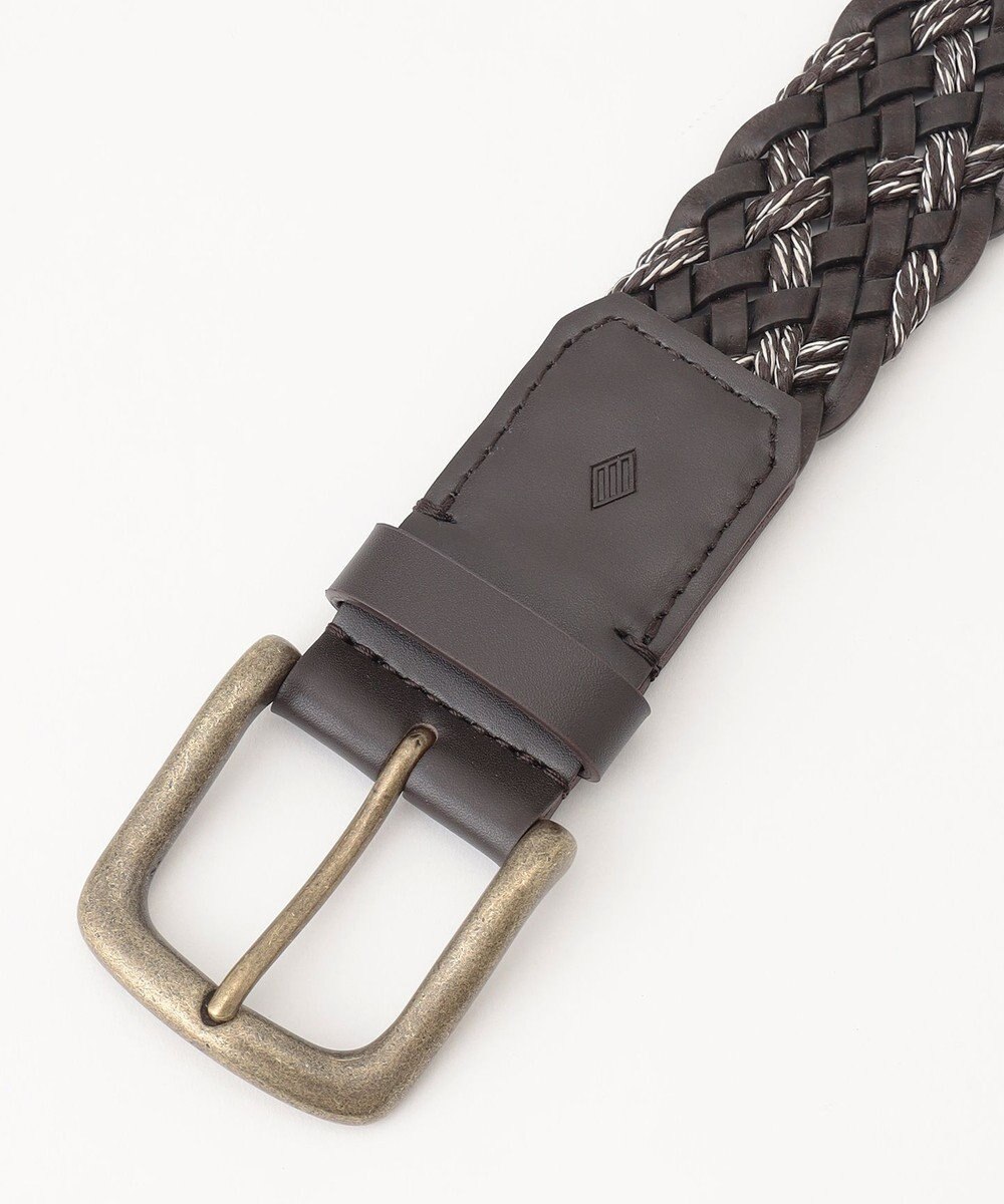 JOSEPH ABBOUD 【イタリア素材/日本製】レザーミックスブレイズ ベルト 