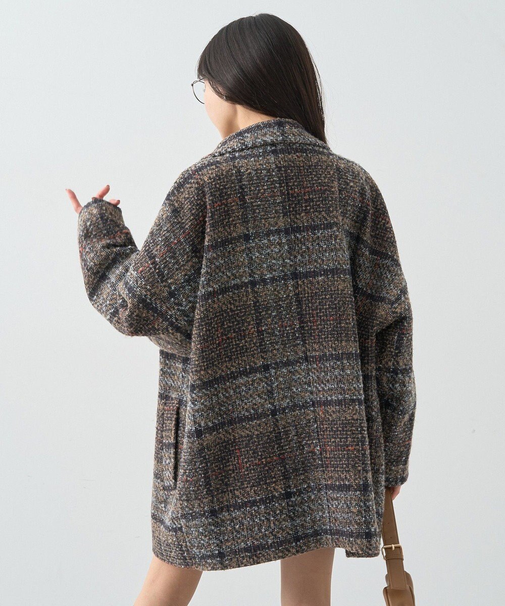 earth music&ecology オーバーテーラードジャケット　チェック 