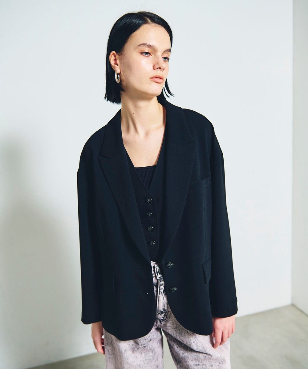 GRACE CONTINENTAL トリアセオーバーサイズジャケット 