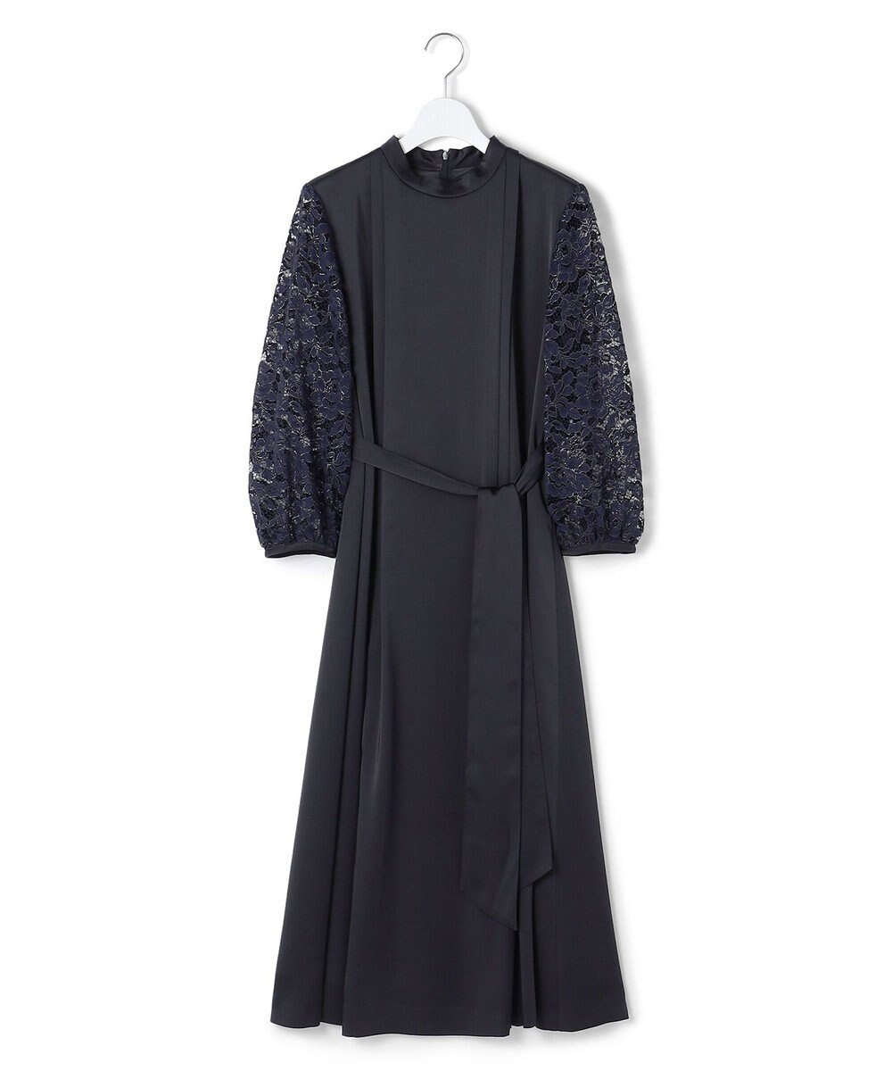 23区 【APPLAUDIR】ノーブルサテン レースコンビドレス 