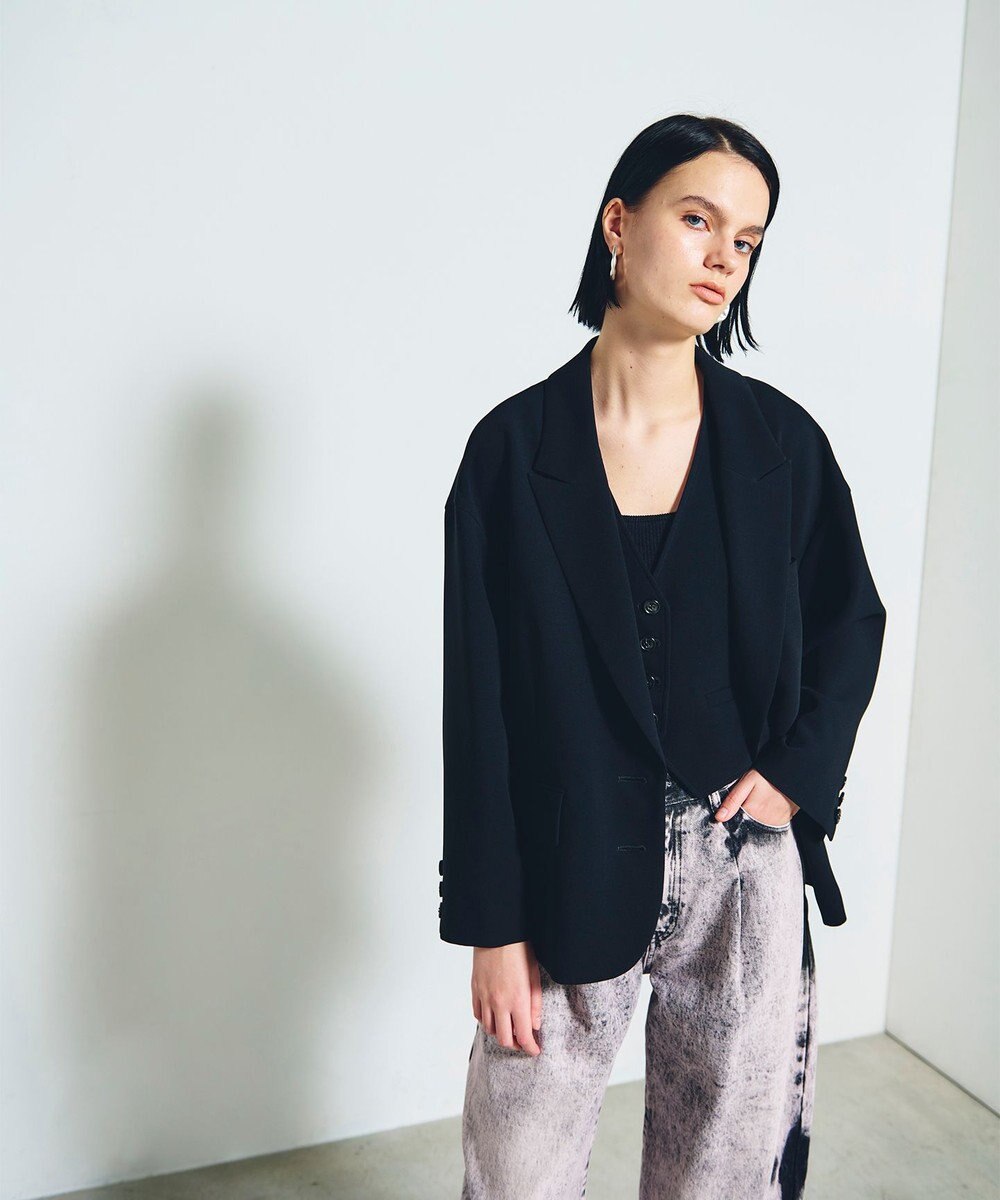 GRACE CONTINENTAL トリアセオーバーサイズジャケット 