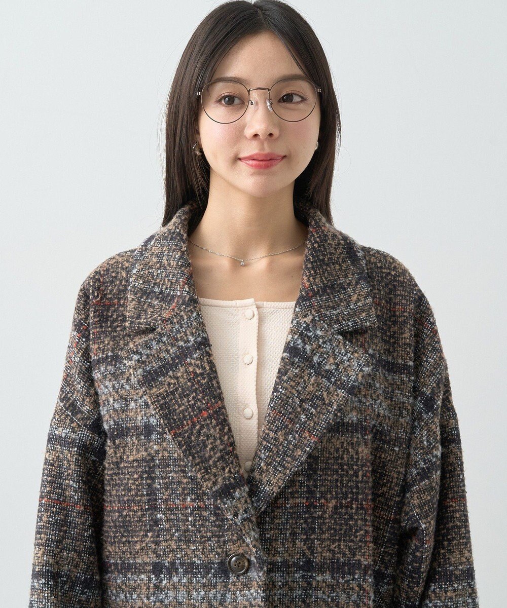 earth music&ecology オーバーテーラードジャケット　チェック 