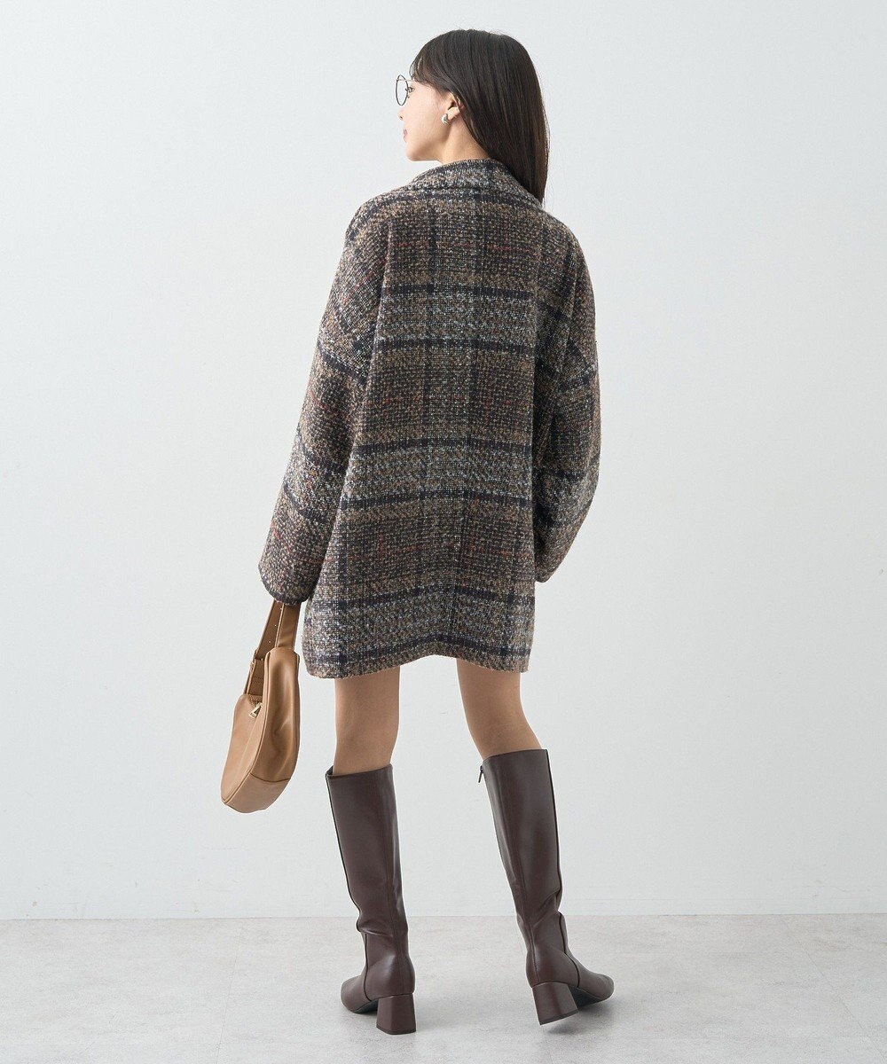 earth music&ecology オーバーテーラードジャケット　チェック 