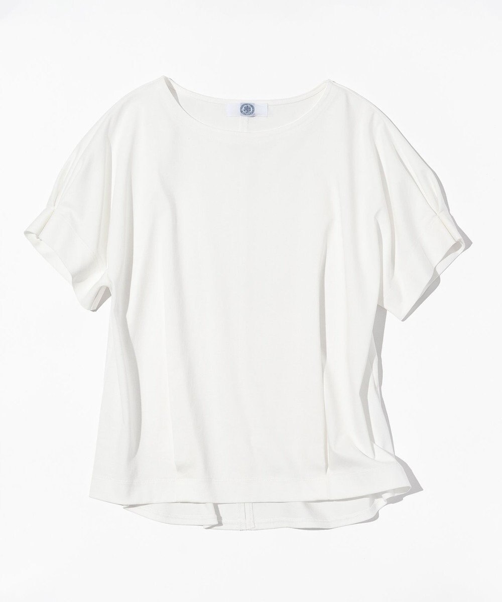 J.PRESS LADIES L 【接触冷感】コットンスムース フレンチスリーブ カットソー 