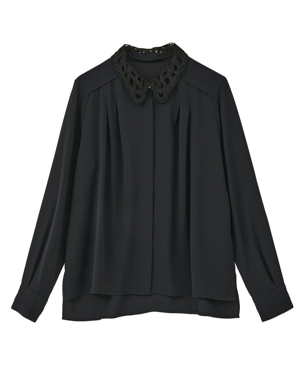 YECCA VECCA 2wayレース襟ブラウス 