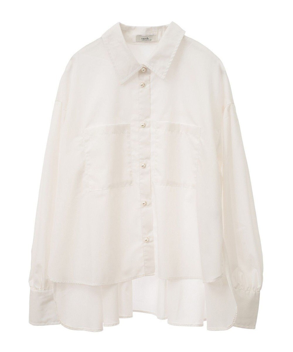 earth music&ecology オーバーフレアシャツ 