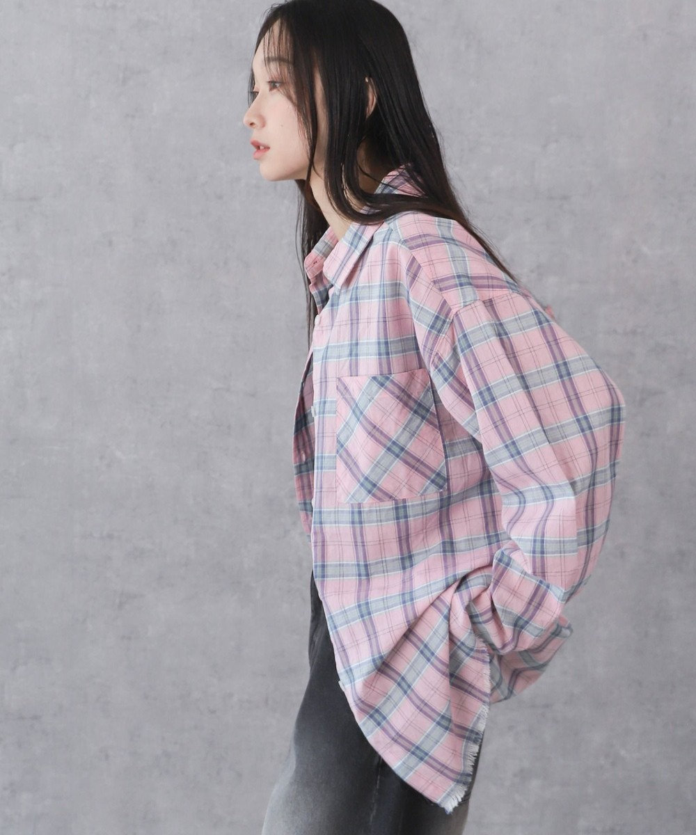 WEGO チェックBIGシャツ 