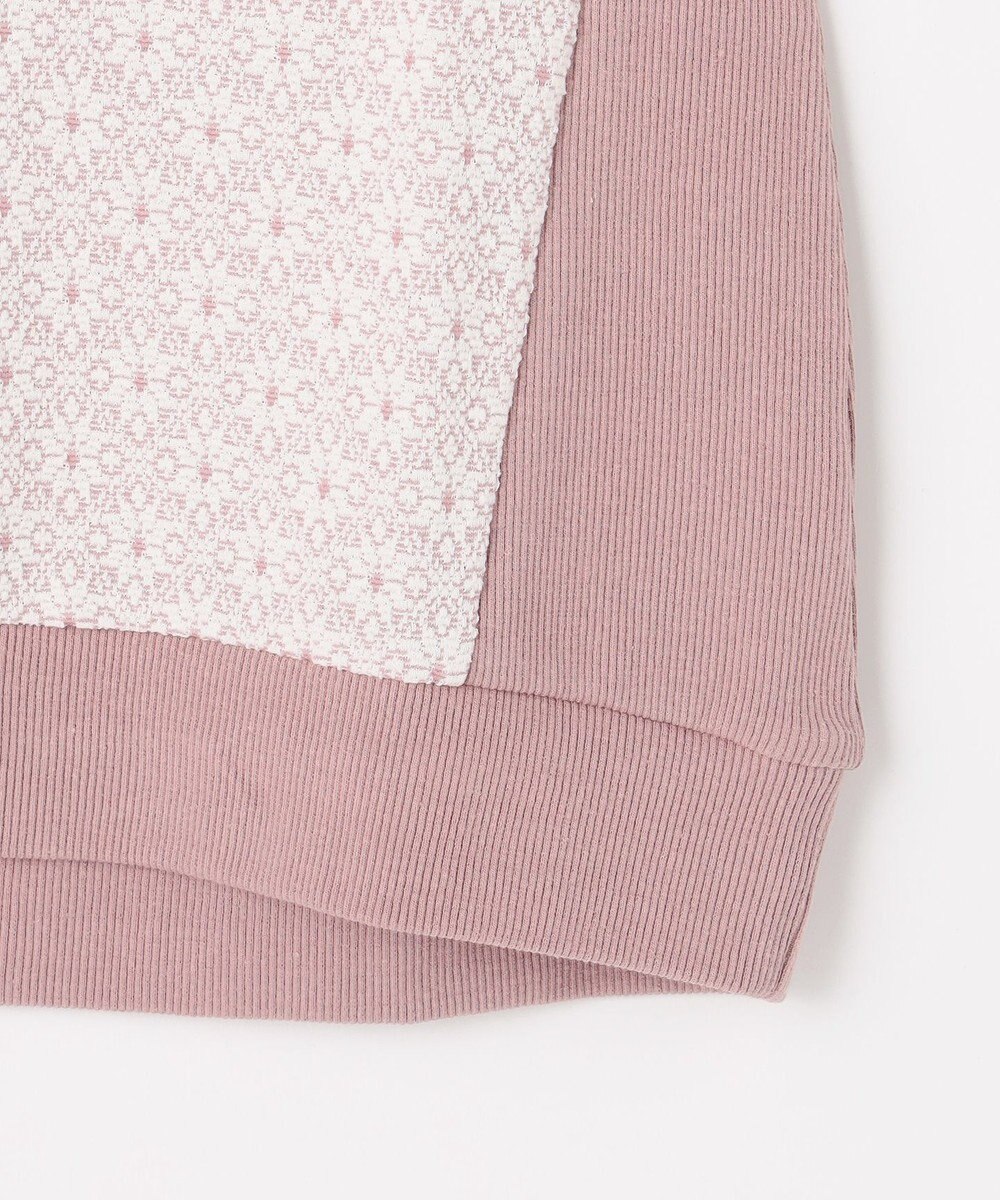 組曲 KIDS 【150-160㎝】 フロストフラワージャガード トレーナー 