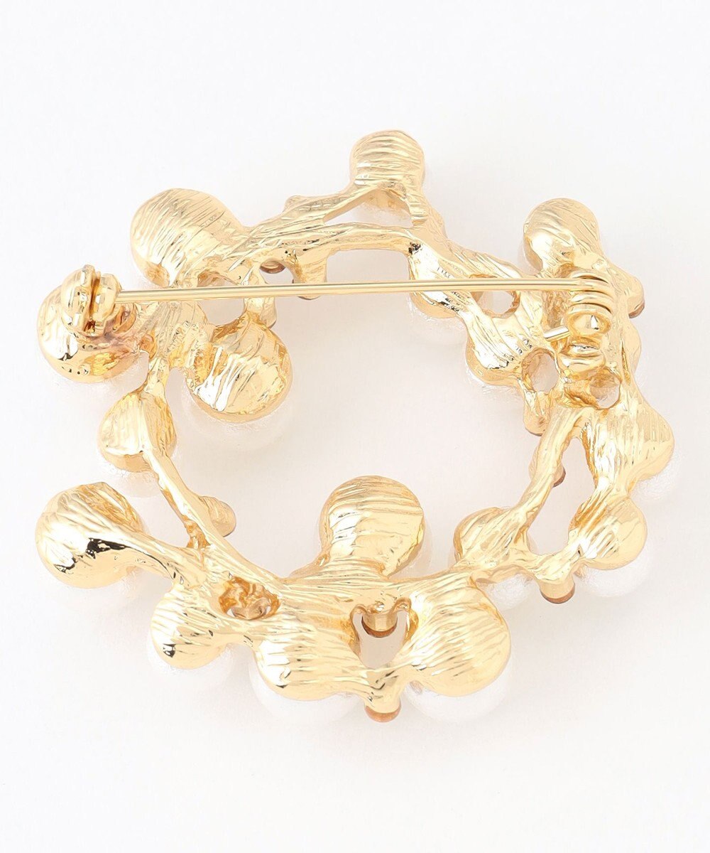 ANY サークルパールブローチ 