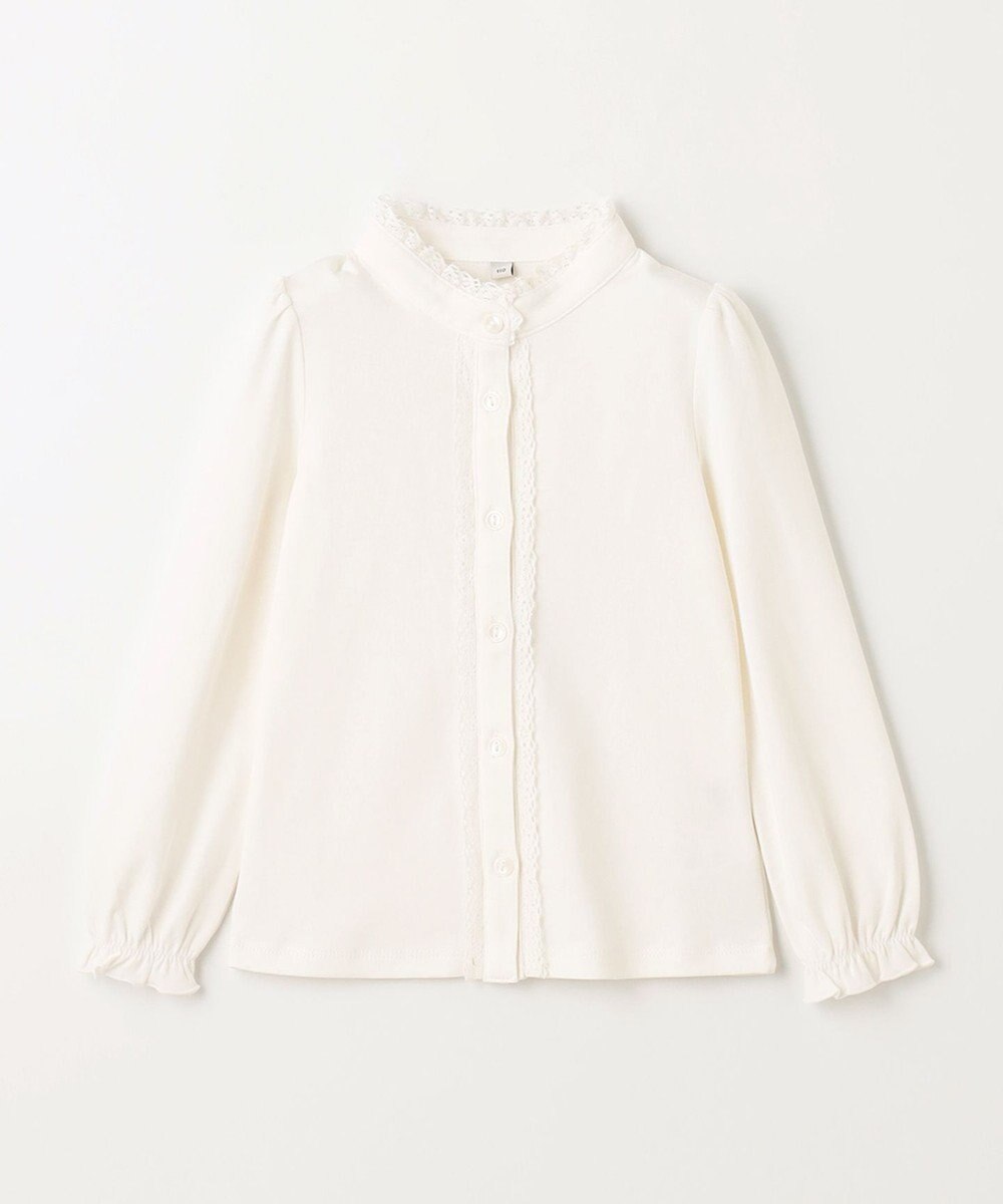 ANY KIDS スタンドカラーブラウス 