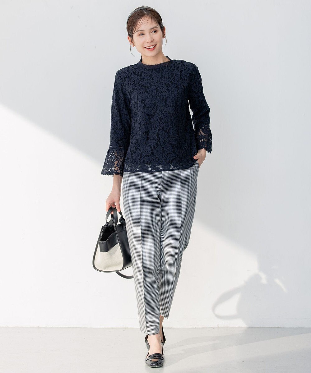 組曲 L 【23SS】ラッセルフラワーレースブラウス 