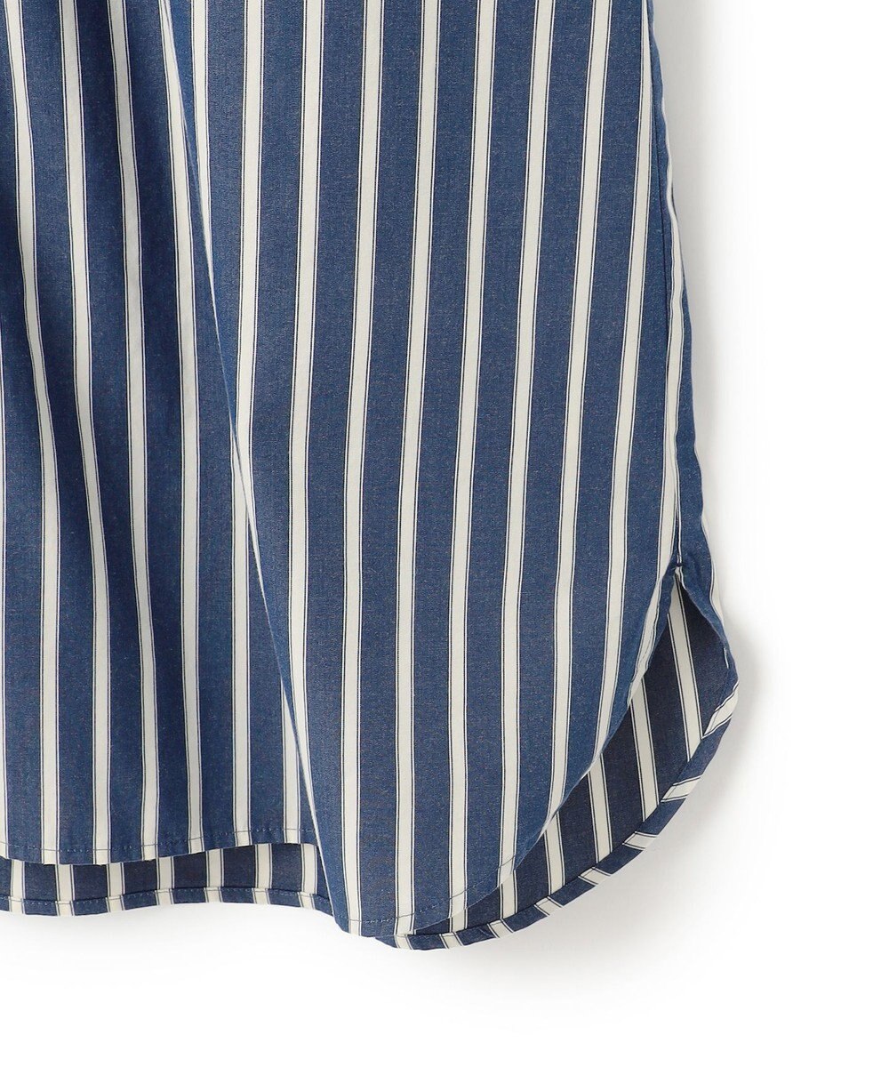 J.PRESS YORK STREET 【WOMEN】ワンウォッシュ ストライプ シャツワンピース 