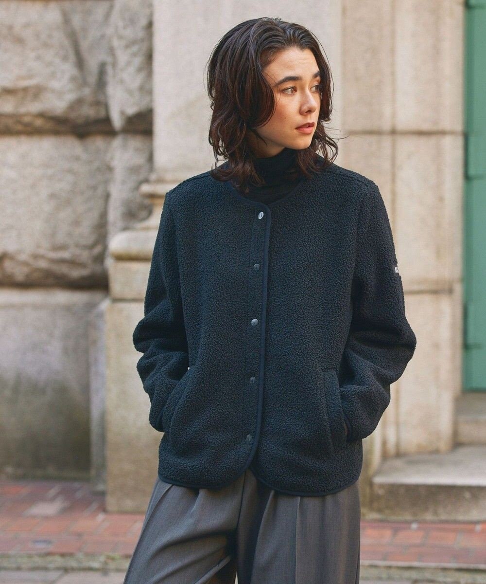 AIGLE カーディガン シェルパフリースジャケット 