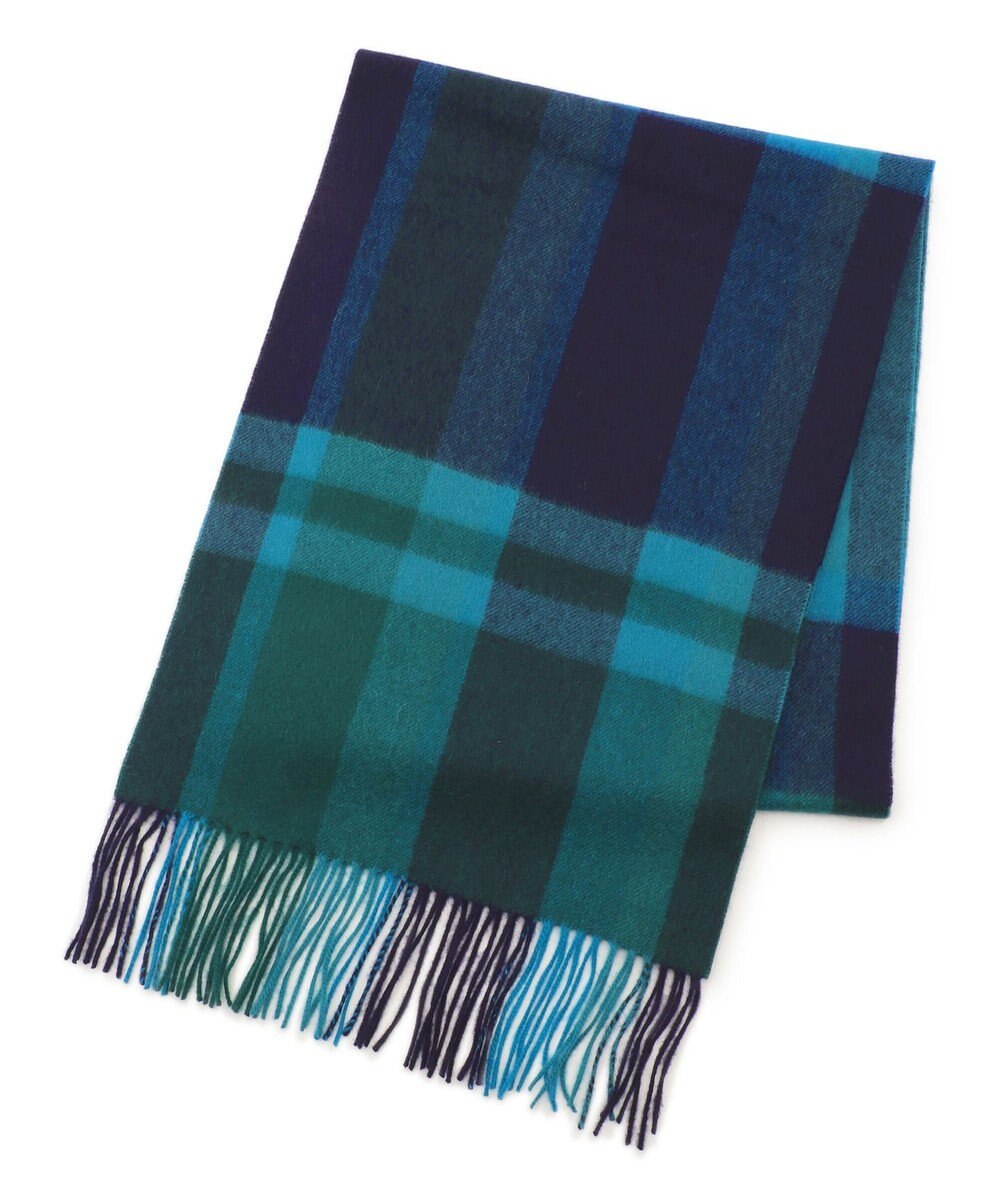 23区 カシミヤ チェック マフラー 