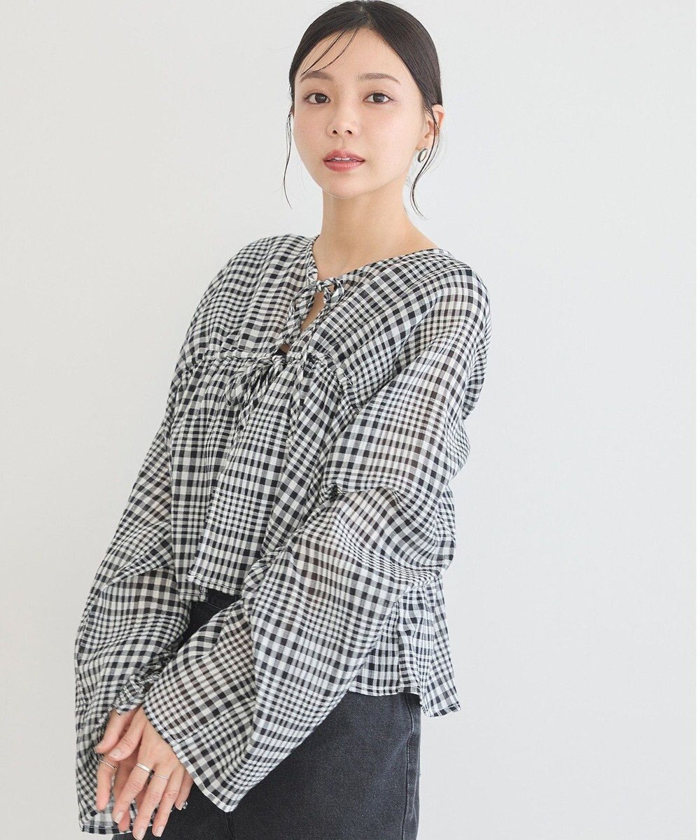 earth music&ecology ワッシャードロスト羽織りシャツ 