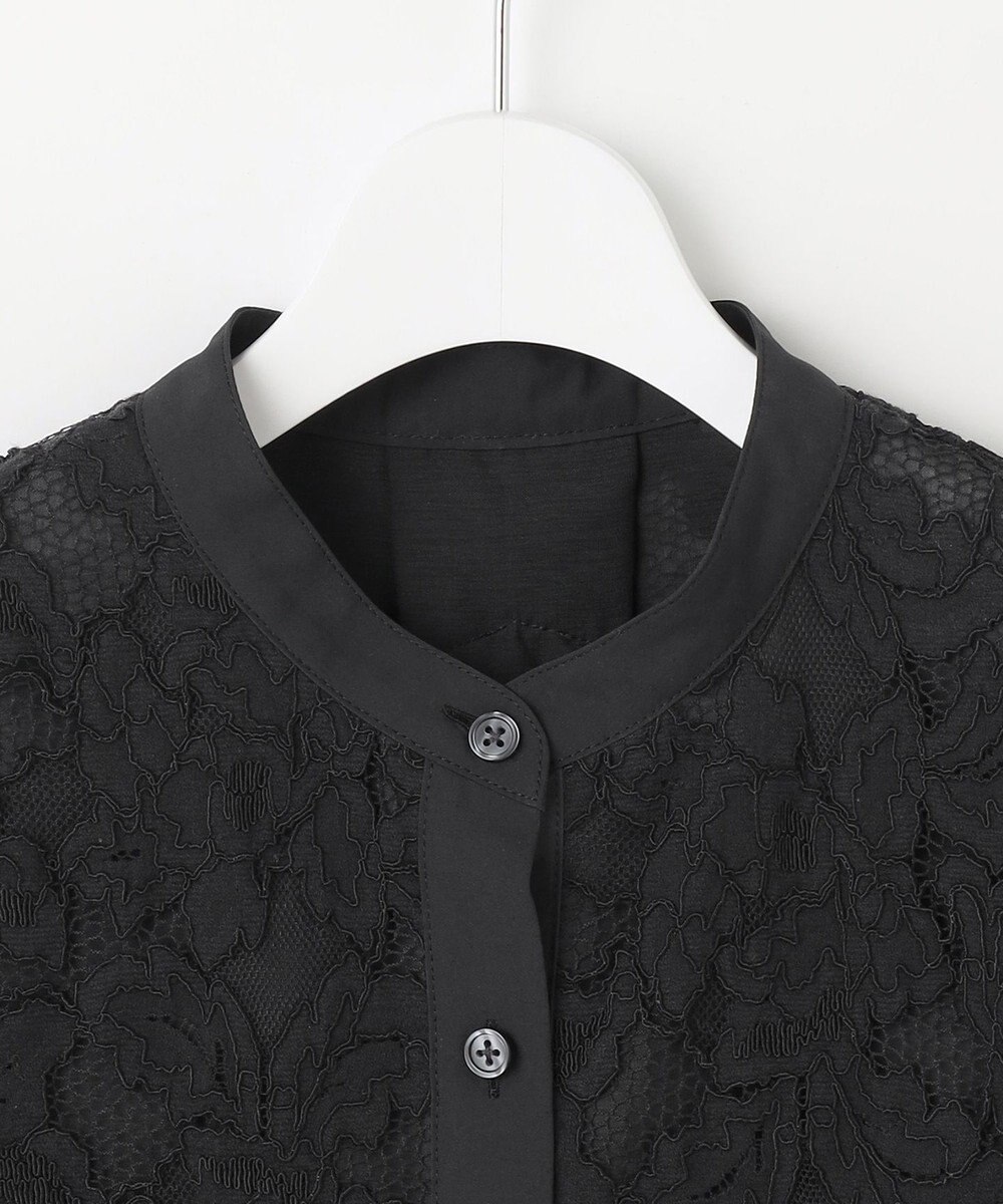 自由区 【SHIHOさん着用】レースブロッキング ブラウス 