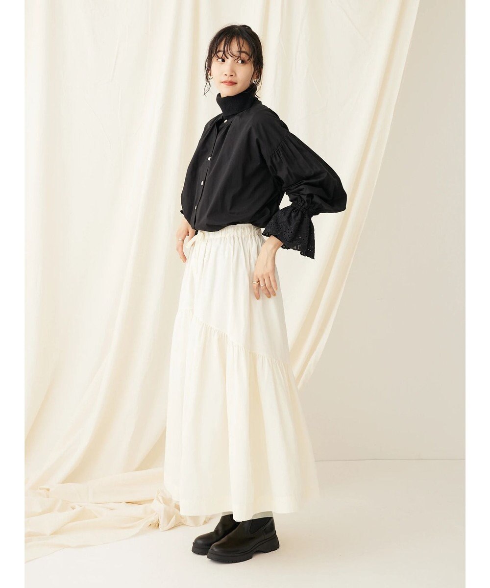 CRAFT STANDARD BOUTIQUE スカラレース袖ブラウス 