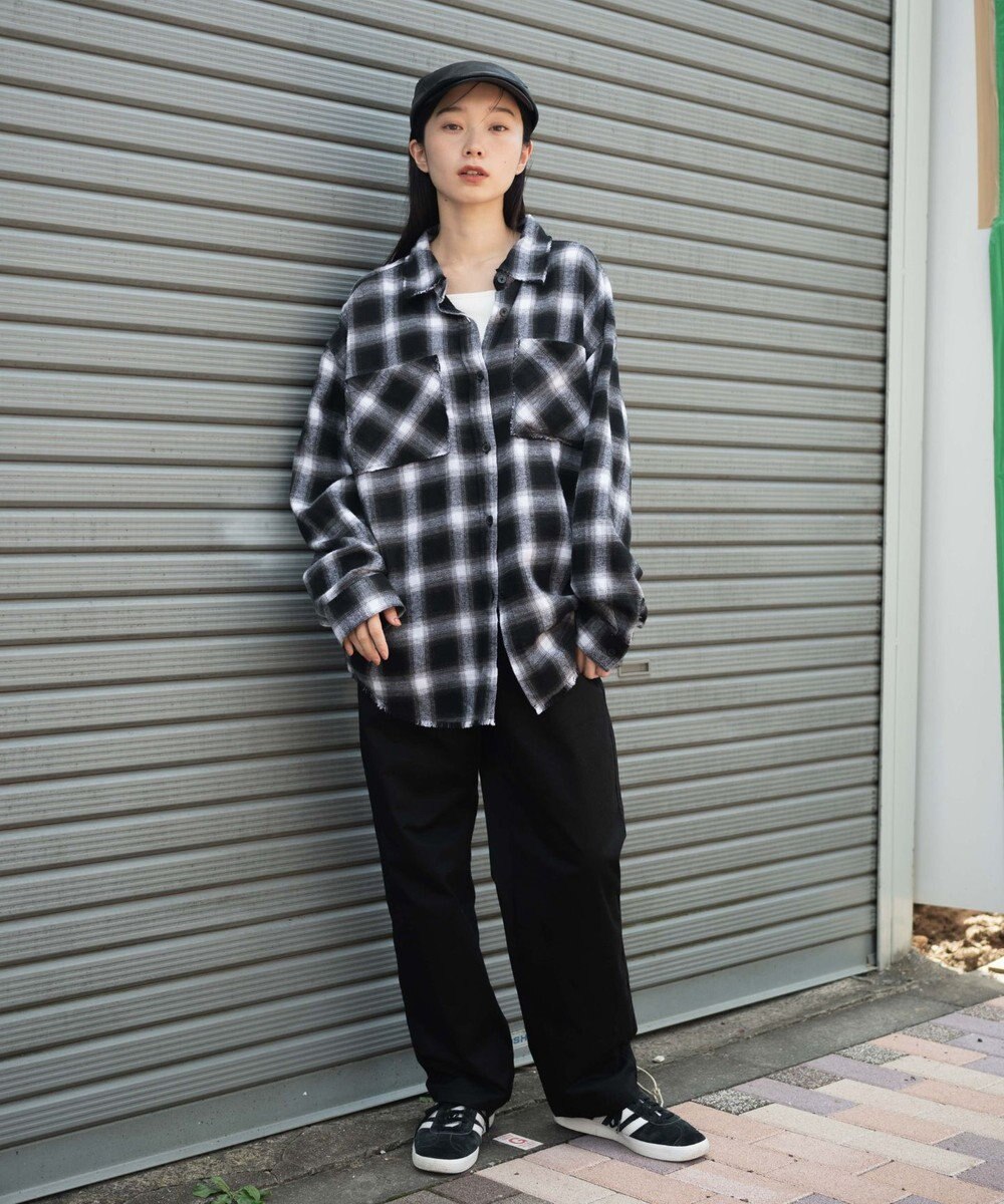 WEGO 【ウエストゴム/SMLサイズ展開/ユニセックス着用ITEM】チノイージーストレートパンツ 