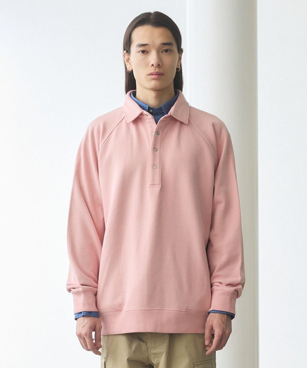 J.PRESS YORK STREET 【UNISEX】ラガータイプラグラン 裏毛トレーナー 