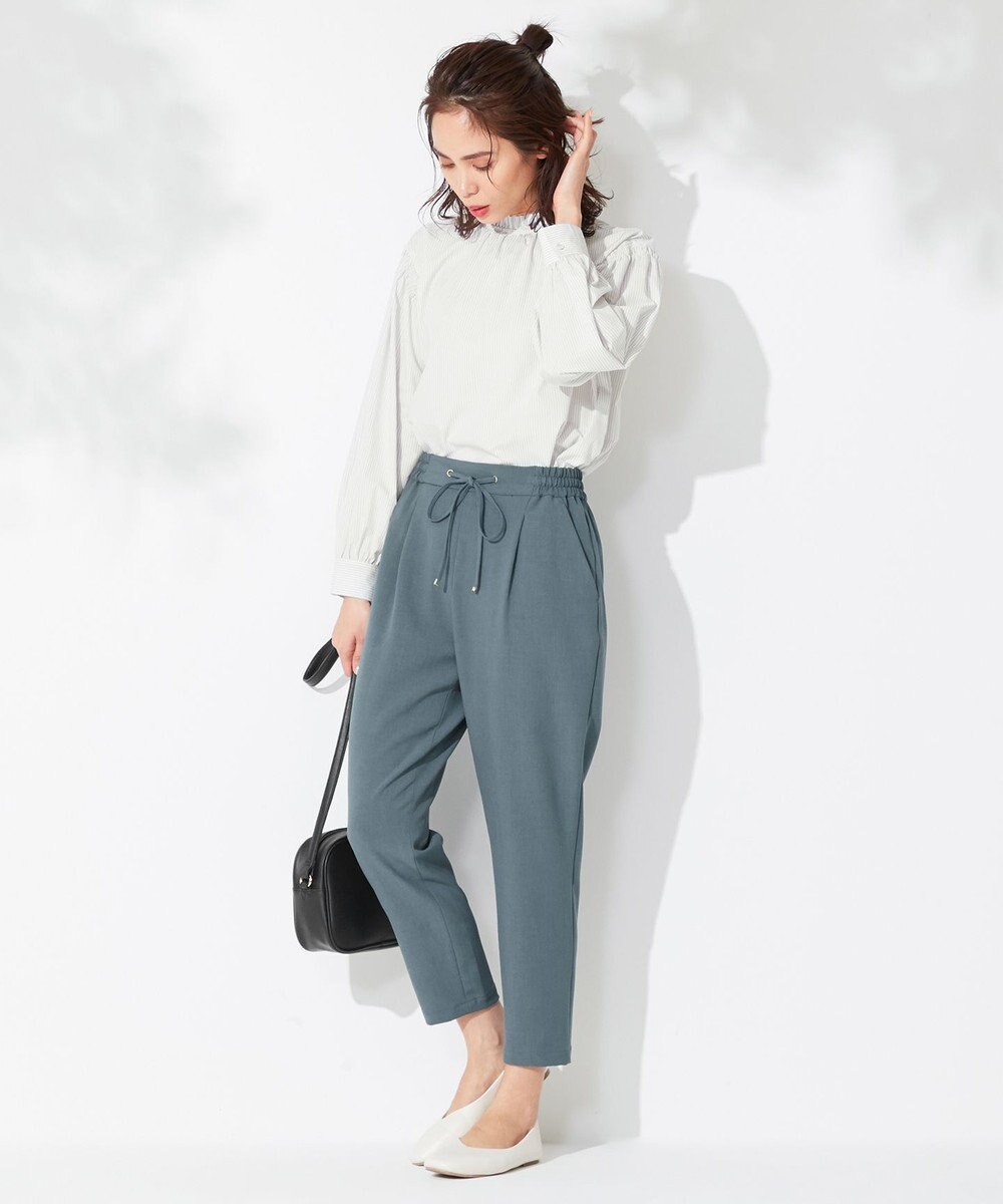 ANY 【接触冷感・UVケア】イージーケア美脚 パンツ 