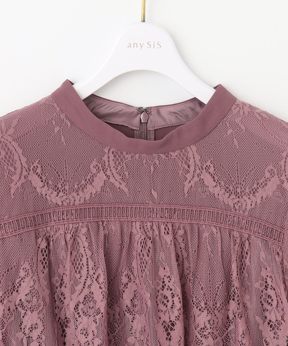 ANY SIS 【洗える】レーシーケープ ドレス 