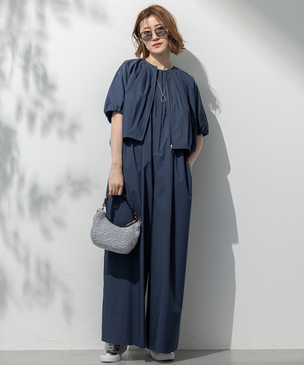 23区 【撥水性/接触冷感】ストレッチライトタイプライター コンパクトブルゾン 