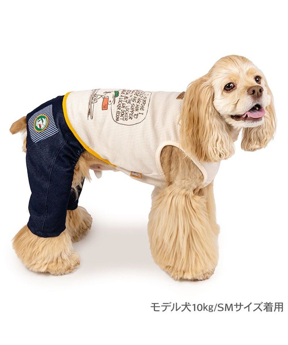 PET PARADISE スヌーピー  ワッペン パンツつなぎ 中型犬 