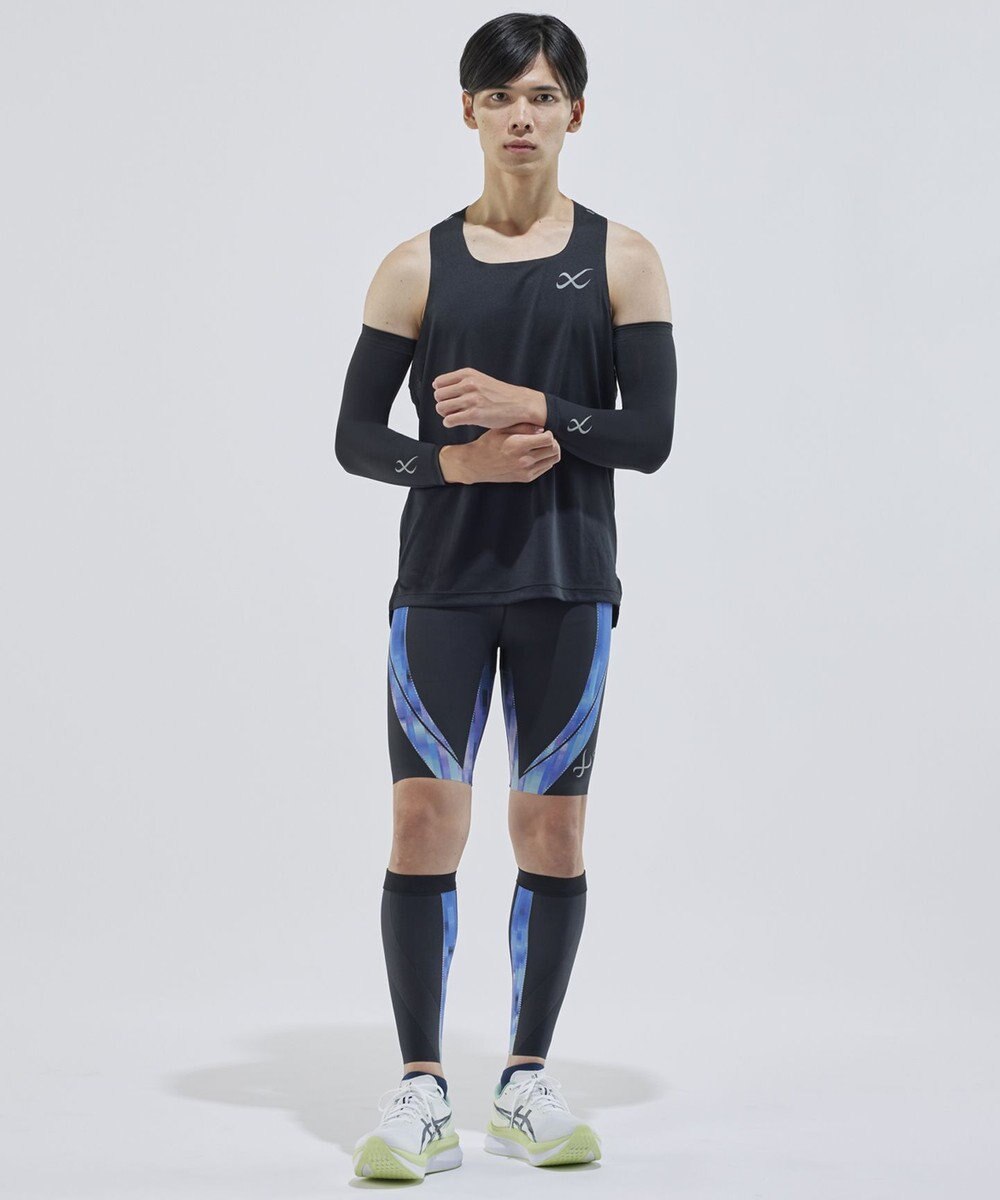 CW-X 【MEN】 CW-X メンズ スポーツタイツ ハーフ(ひざ上丈) 下半身サポート(股関節・腰・おしり・ふともも) マラソン 球技 HZO695 /ワコール 