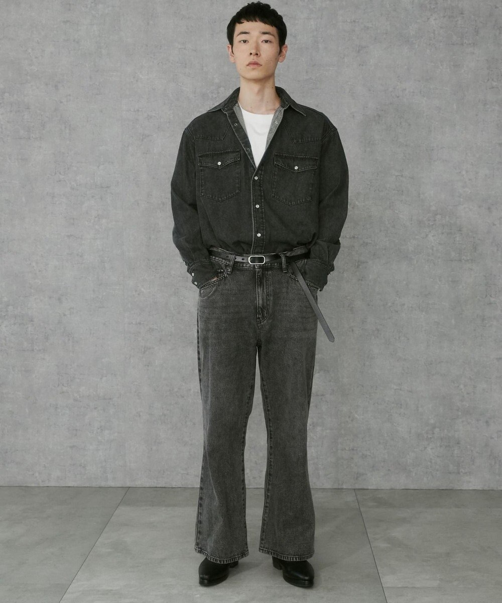 WEGO デニムウエスタンシャツ（LS） 