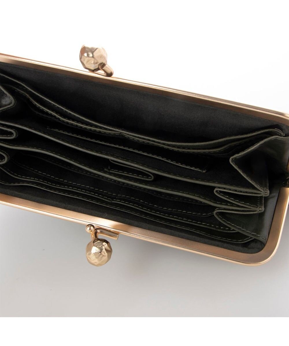 UNBILLION perche フラグメントケース付きアンティーク調ガマグチ長財布 