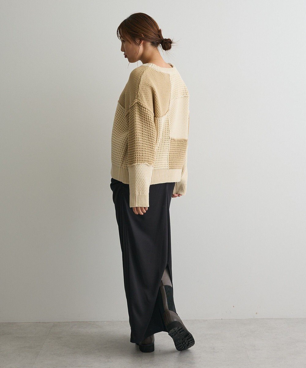 CRAFT STANDARD BOUTIQUE パッチワークニットプルオーバー 