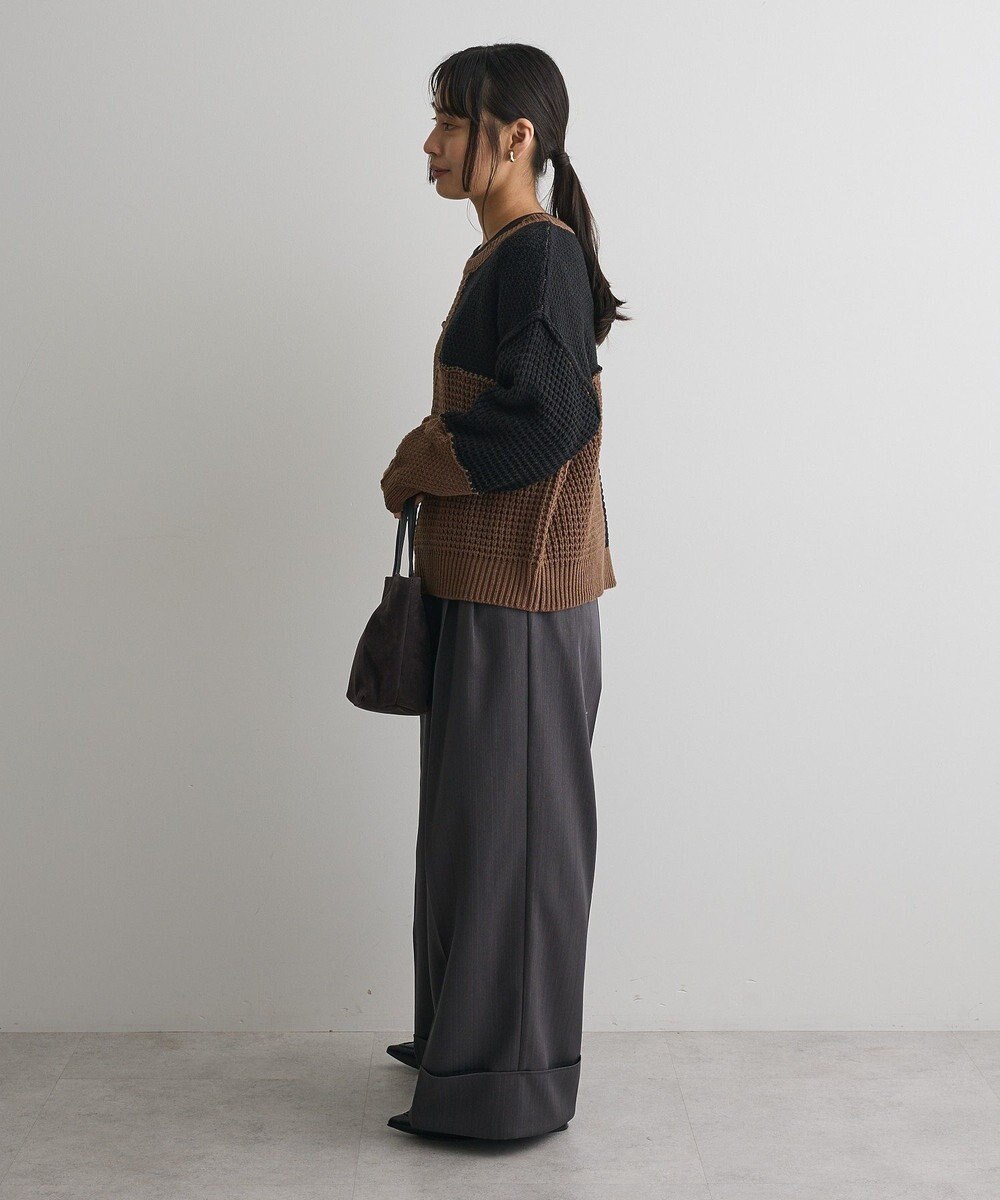 CRAFT STANDARD BOUTIQUE パッチワークニットプルオーバー 