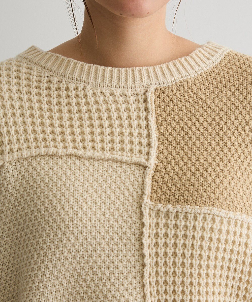 CRAFT STANDARD BOUTIQUE パッチワークニットプルオーバー 