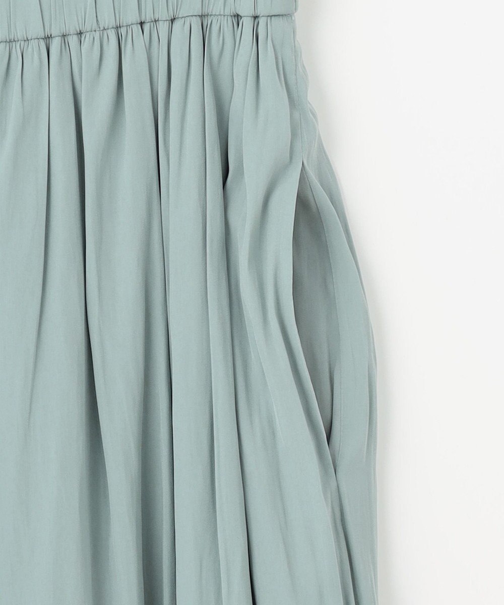 組曲 L 【春夏のNEWカラー登場】ギャザーライトデシン パンツ 