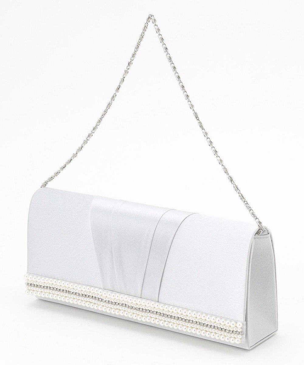 ANY SIS 【2WAY】パール調ラインクラッチ バッグ 