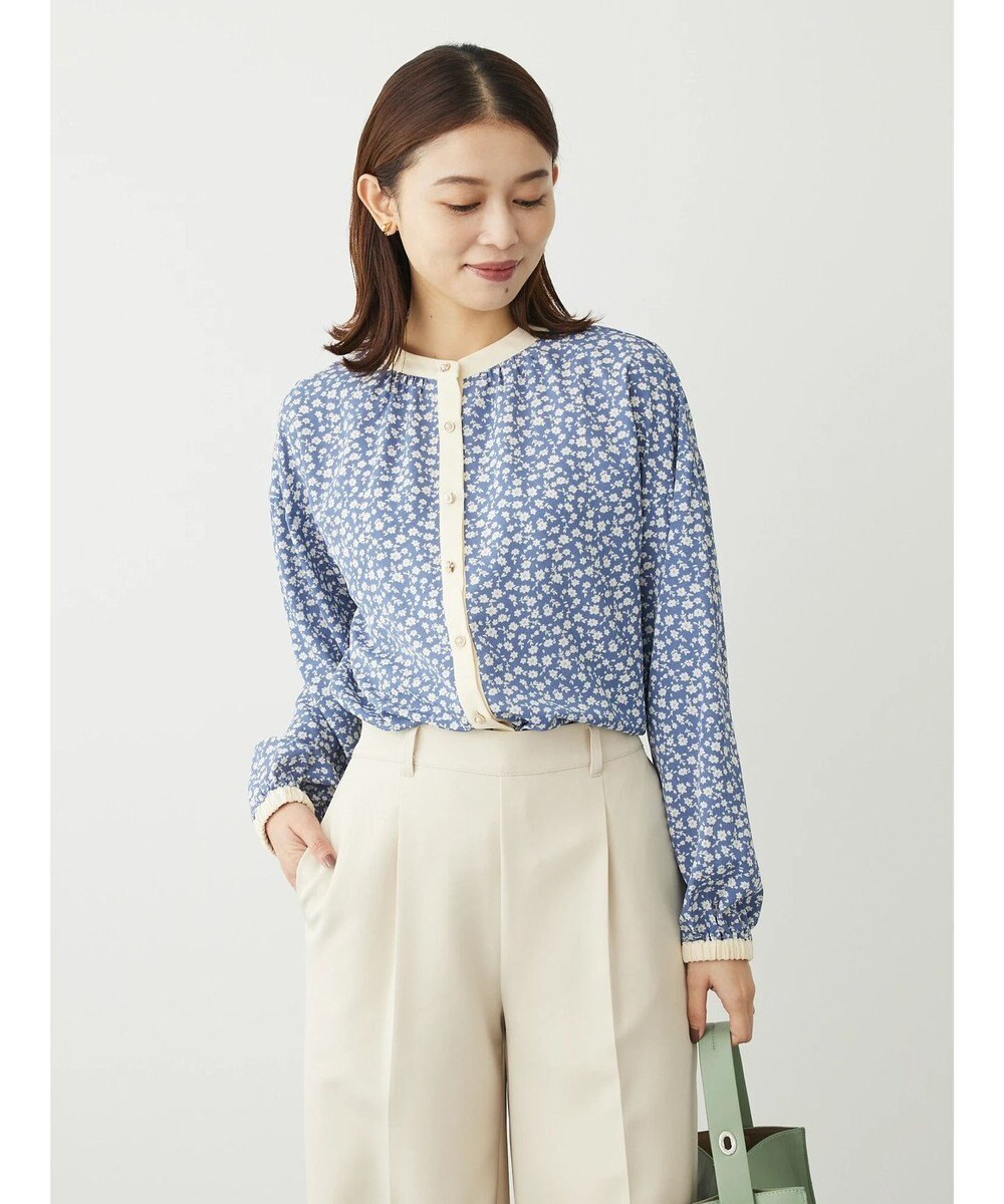 Green Parks ・ＥＬＥＮＣＡＲＥ　ＤＵＥコバナパイピングブラウス 