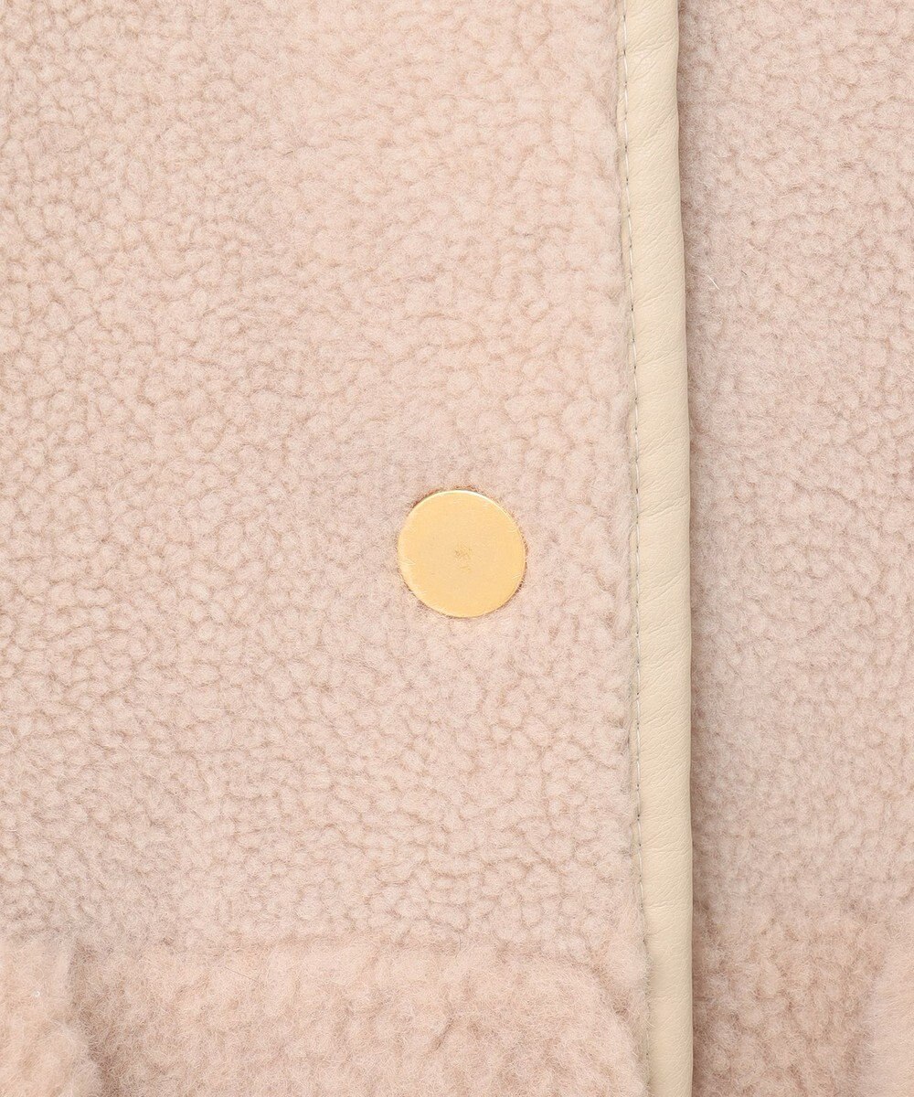 GRACE CONTINENTAL ノーカラーボアムートンコート 