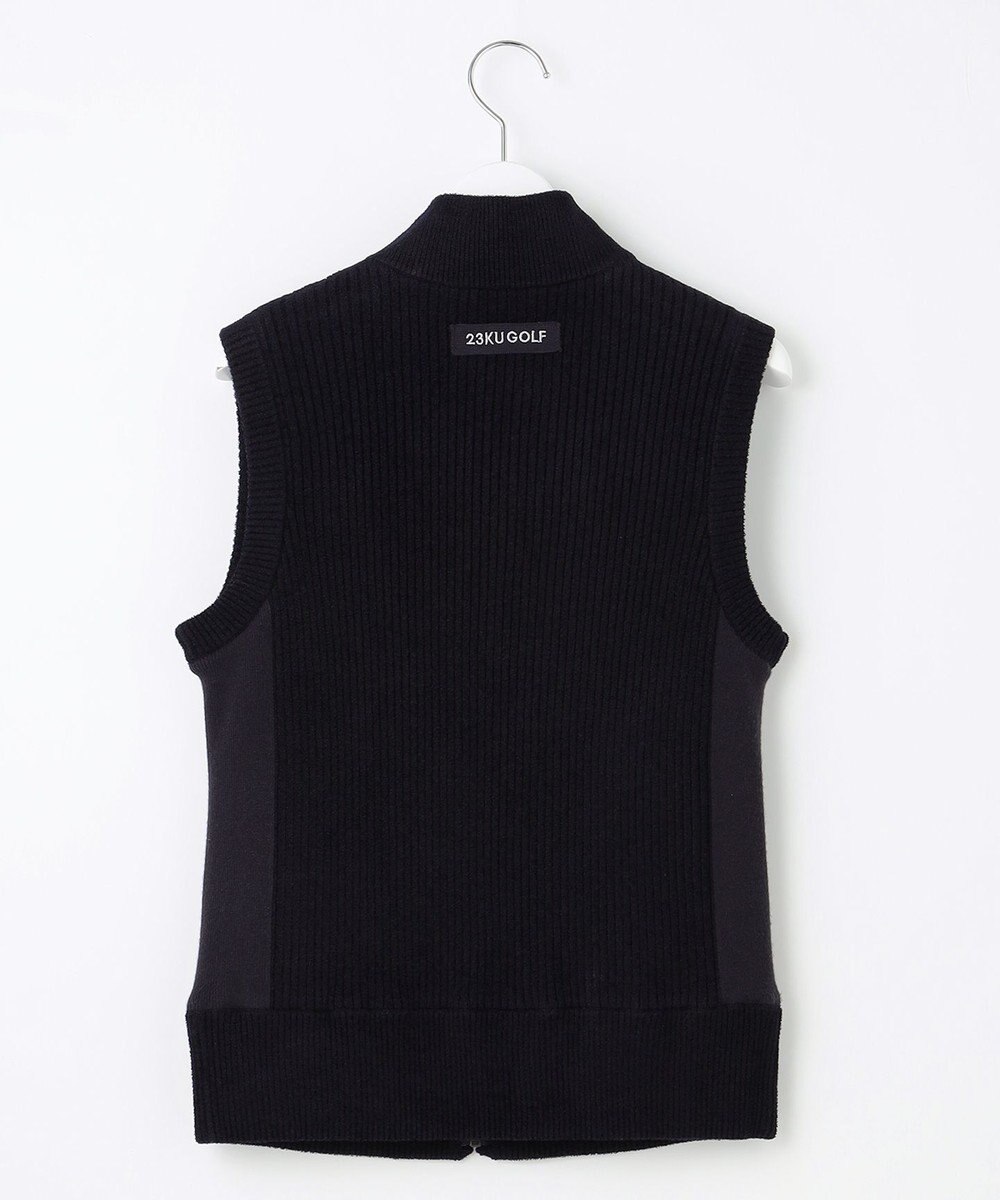 23区GOLF 【WOMEN】ストレッチモール リバーシブル ベスト 1着で2着分のお得感 温度調節に◎ 
