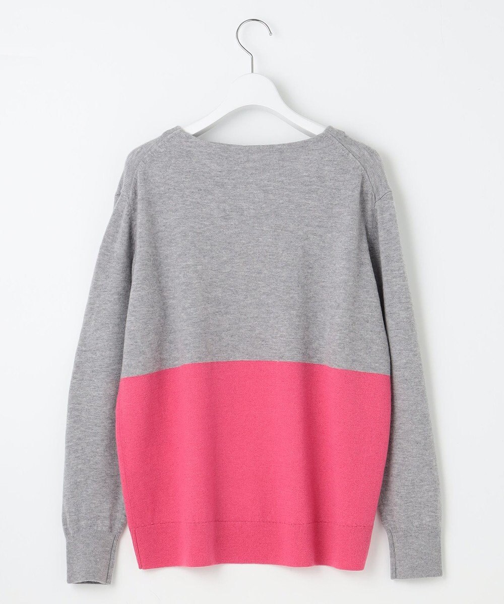 自由区 S 【洗える】セミウーステッドウールボートネック ニット 