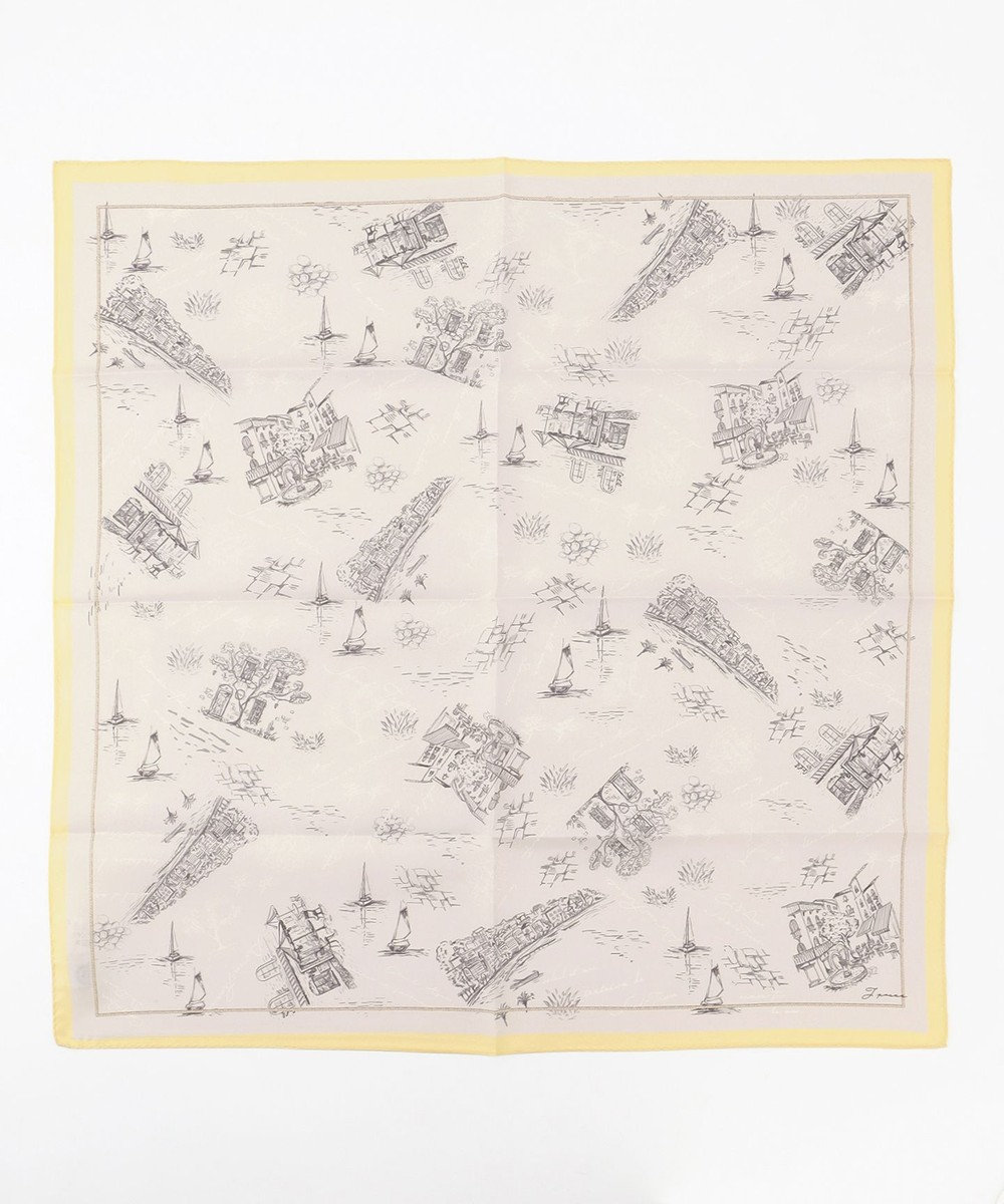 J.PRESS LADIES Sud de la France スクエア スカーフ 