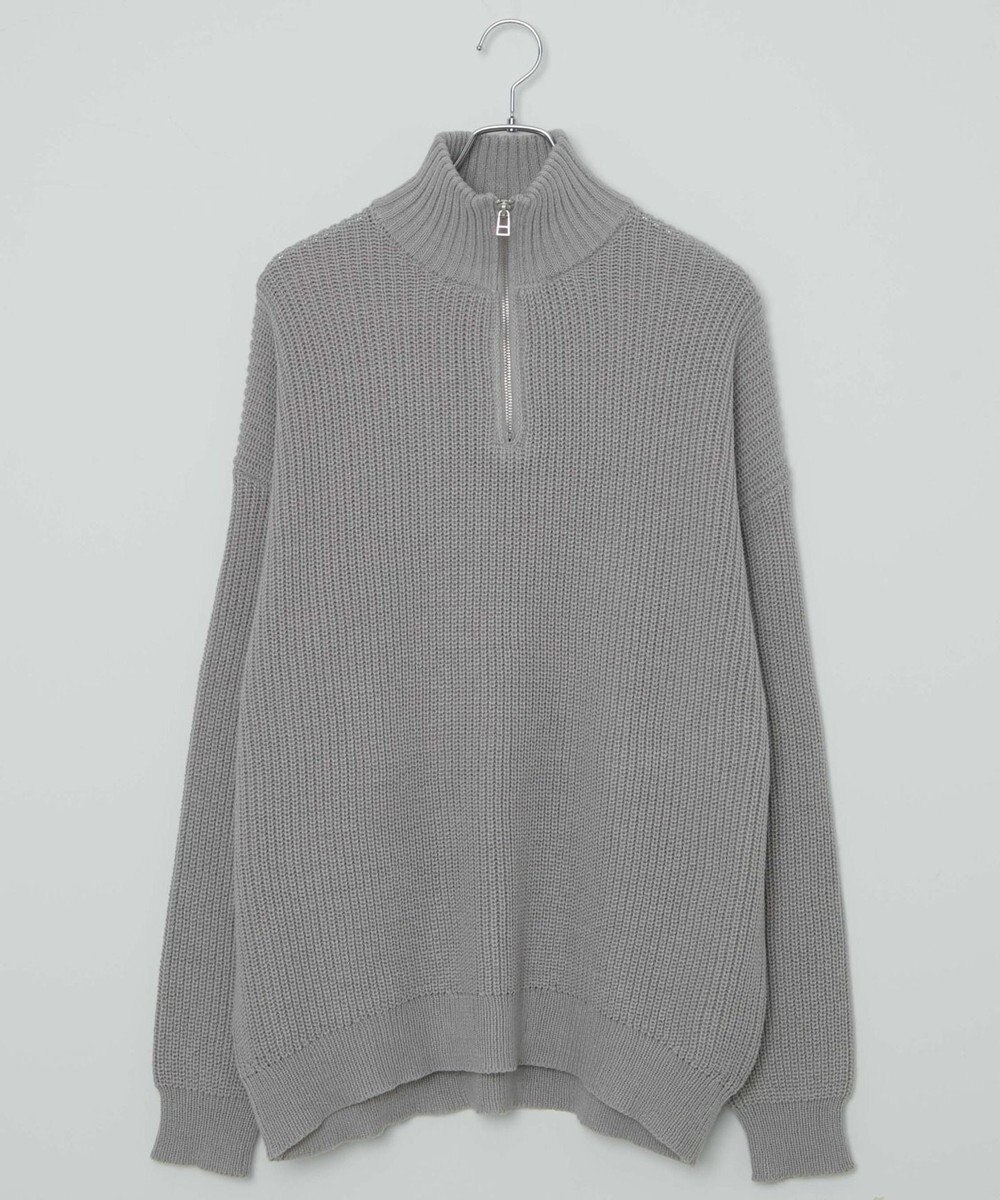 WEGO オーバーフィットハーフジッププルオーバー 