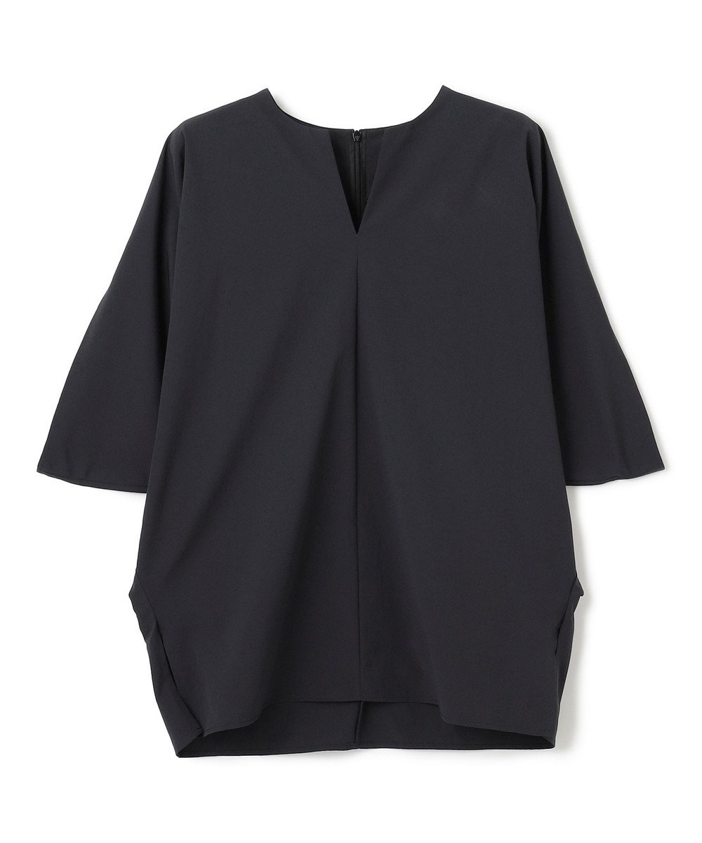 BEIGE， 【接触冷感/UVカット/洗える・BAILA 8.9月合併号掲載】YANN / Vスリットプルオーバーブラウス 