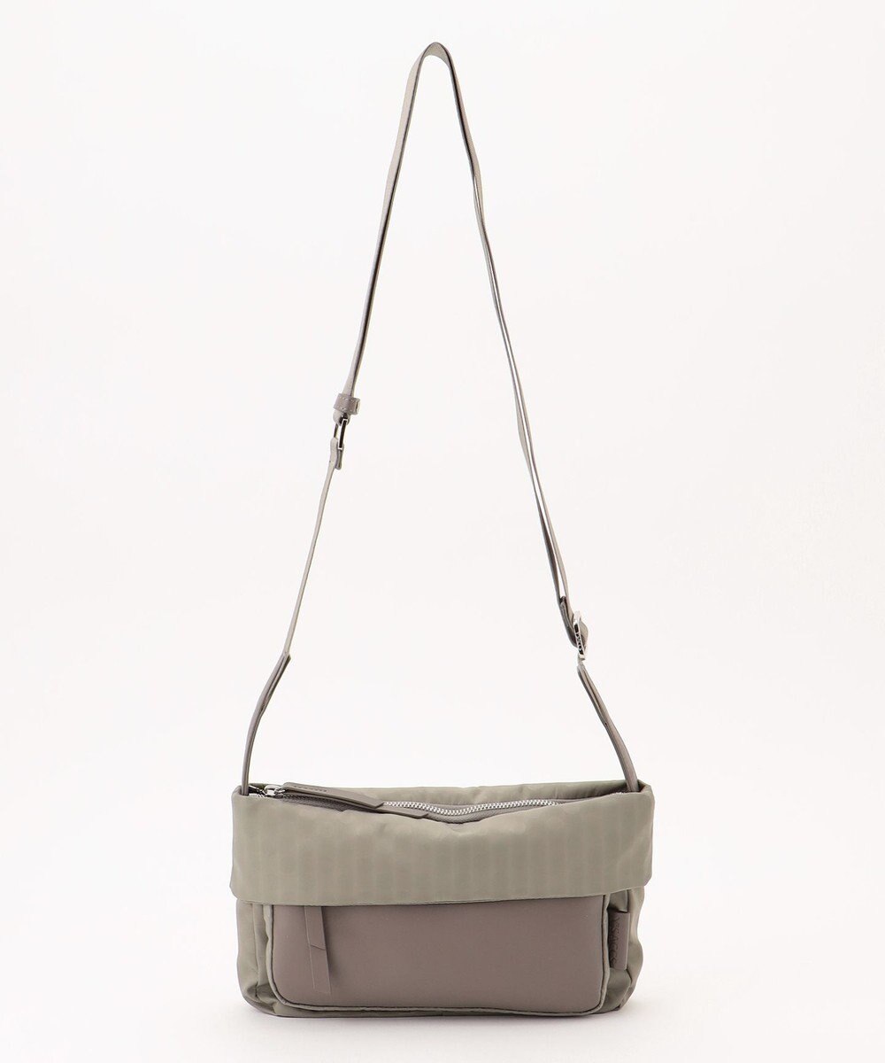 Y'SACCS はっ水ドットジャカード リサイクルレザーコンビ ショルダー 