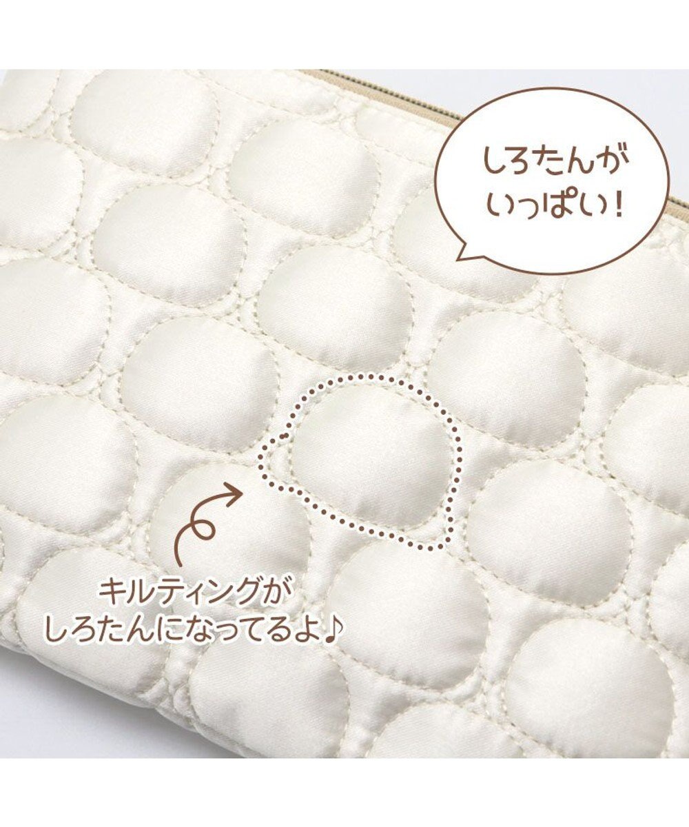 Mother garden しろたん キルティング フラットポーチ 