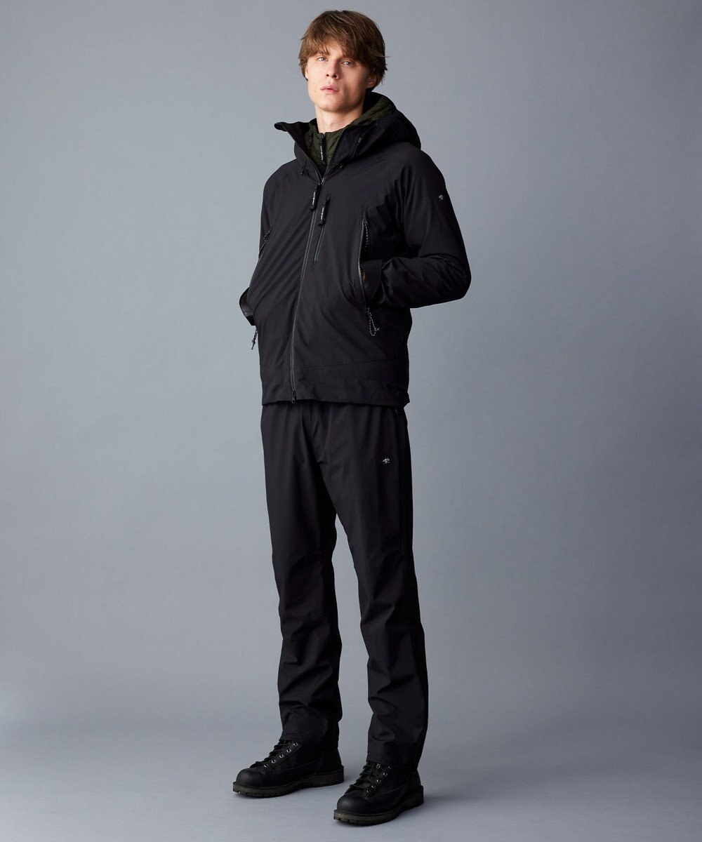 JOSEPH ABBOUD MOUNTAIN 【ECO撥水/耐水性/透湿/防水素材/ストレッチ/軽量/ライナードッキング対応】ボイルドポリエステル マウンテンシェルパーカー 