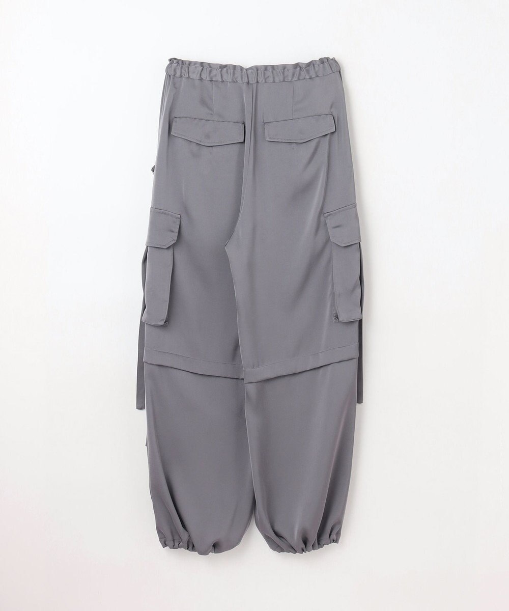 GRACE CONTINENTAL サテンカーゴパンツ 