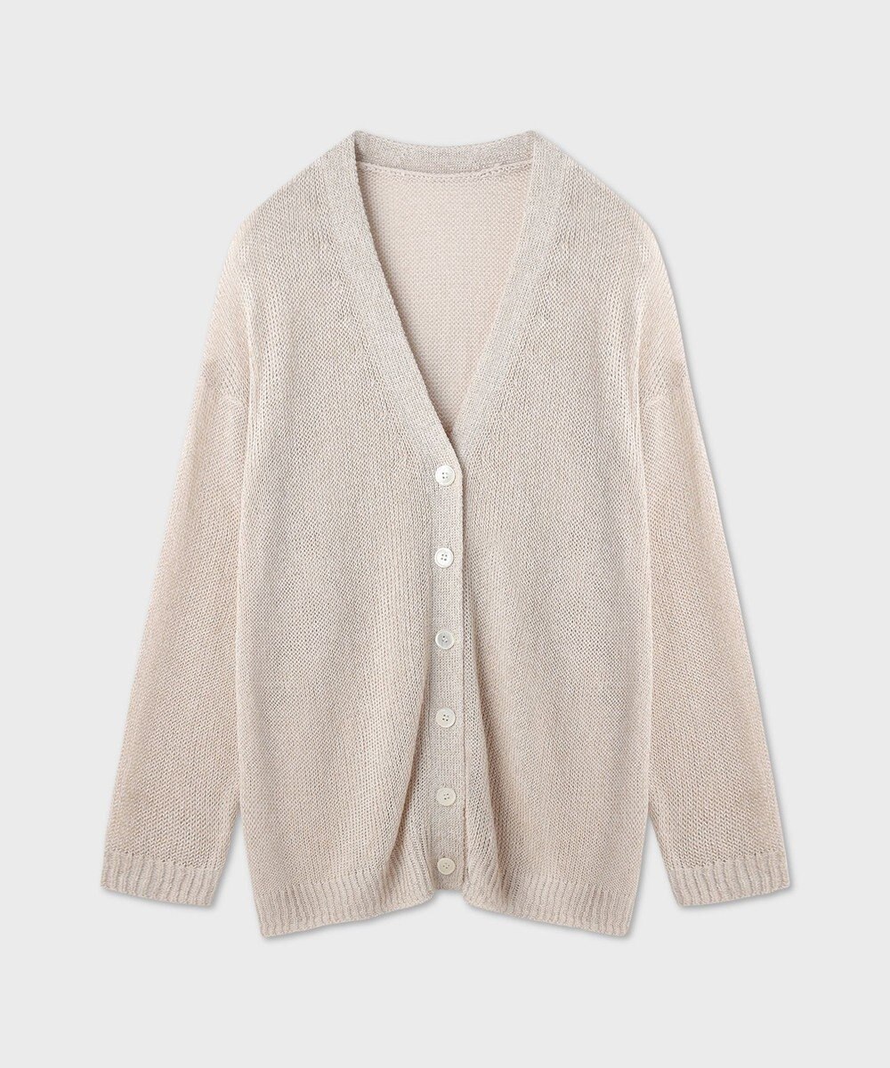 GRACE CONTINENTAL ラメルーズニットカーディガン 