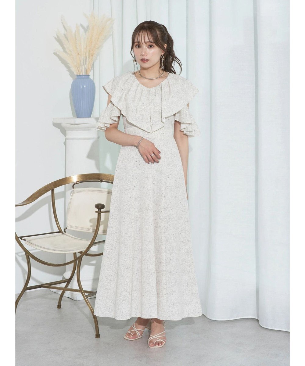 earth music&ecology ２ＷＡＹ　フリルスリーブワンピース 