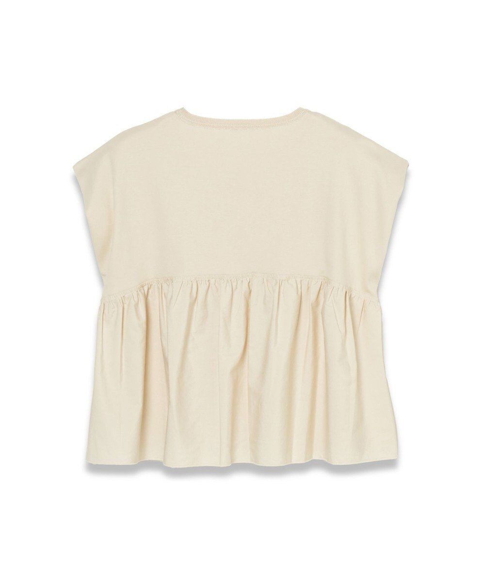 JOSEPH 【洗える】ポプリンジャージー　キャップスリーブティーシャツ 