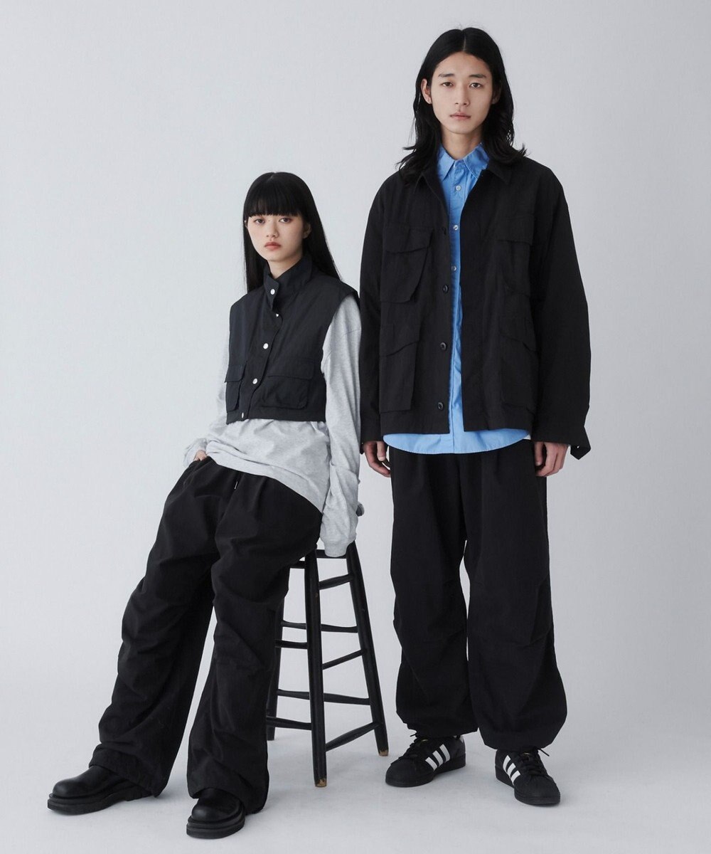 WEGO サイドスリットパラシュートパンツ 